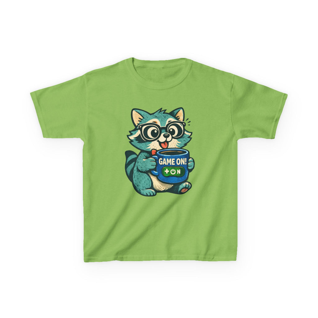 Raccoon Gamer - Kids T Shirt