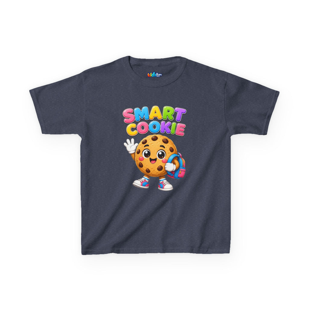 Kidxtr™ Kids Smart Cookie T-Shirt — 'Smart Cookie' Cute Chocolate Chip Cookie Graphic Tee