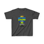 Kids Birthday T-Shirt — 'Birthday Champ' Level 10 Unlocked Gamer Graphic Tee