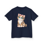 Kids Cat T-Shirt – Big-Eyed Kitten Graphic Tee