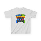 Kids Gamer T-Shirt — 'Gamer Mode Activated' Colorful Game Controller Tee
