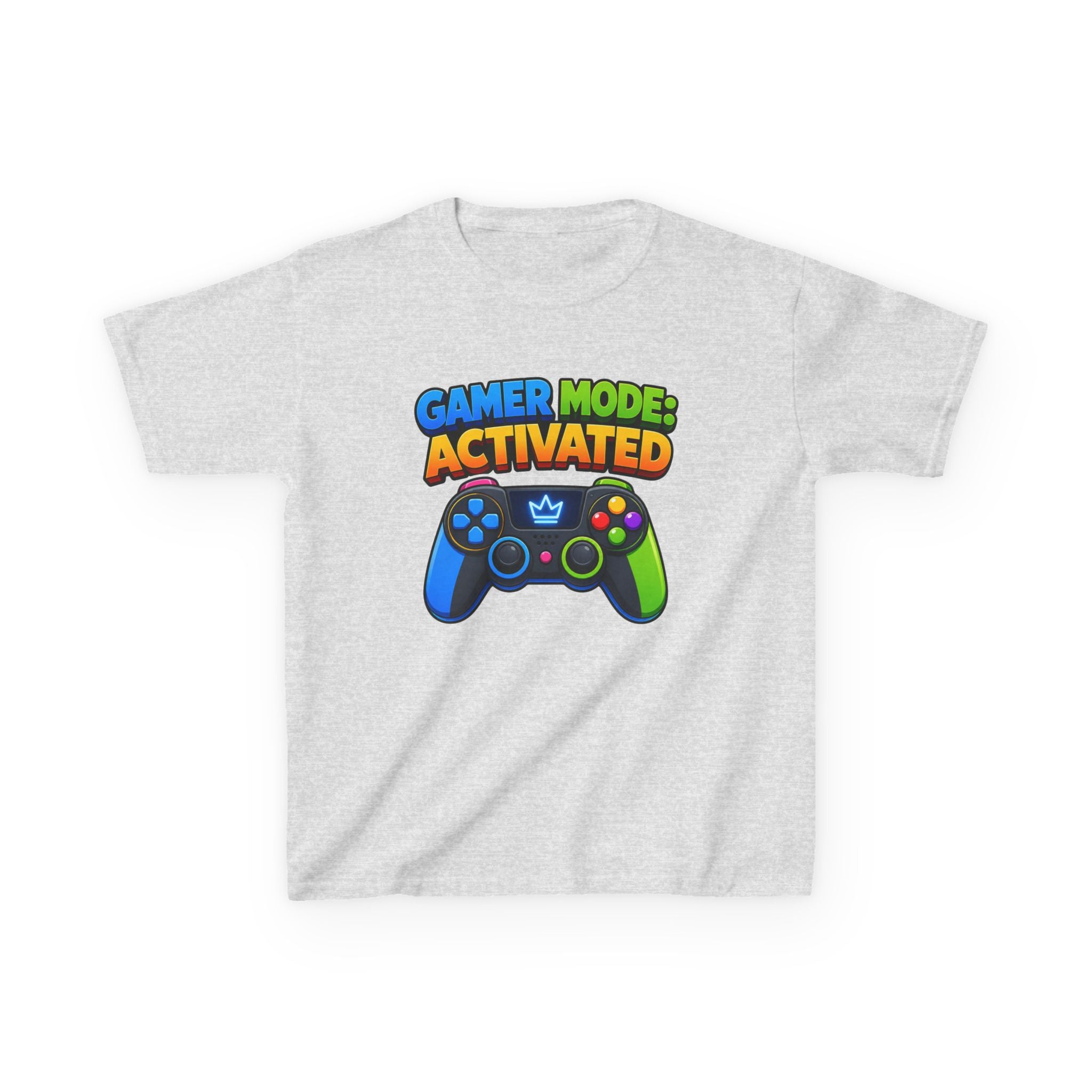 Kids Gamer T-Shirt — 'Gamer Mode Activated' Colorful Game Controller Tee