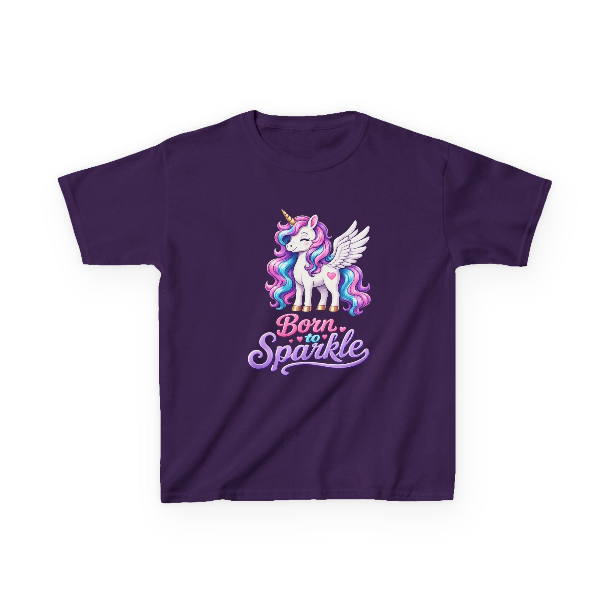 Kids Unicorn T-Shirt – Born to Sparkle Graphic Tee