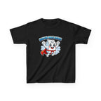 Kids Food T-Shirt — 'Super Milk Hero' Cartoon Cape Graphic Tee