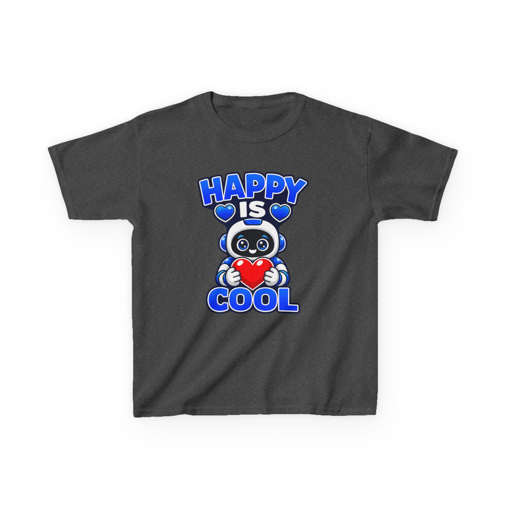 Kids Panda T-Shirt — 'Happy Is Cool' Heart Graphic Tee