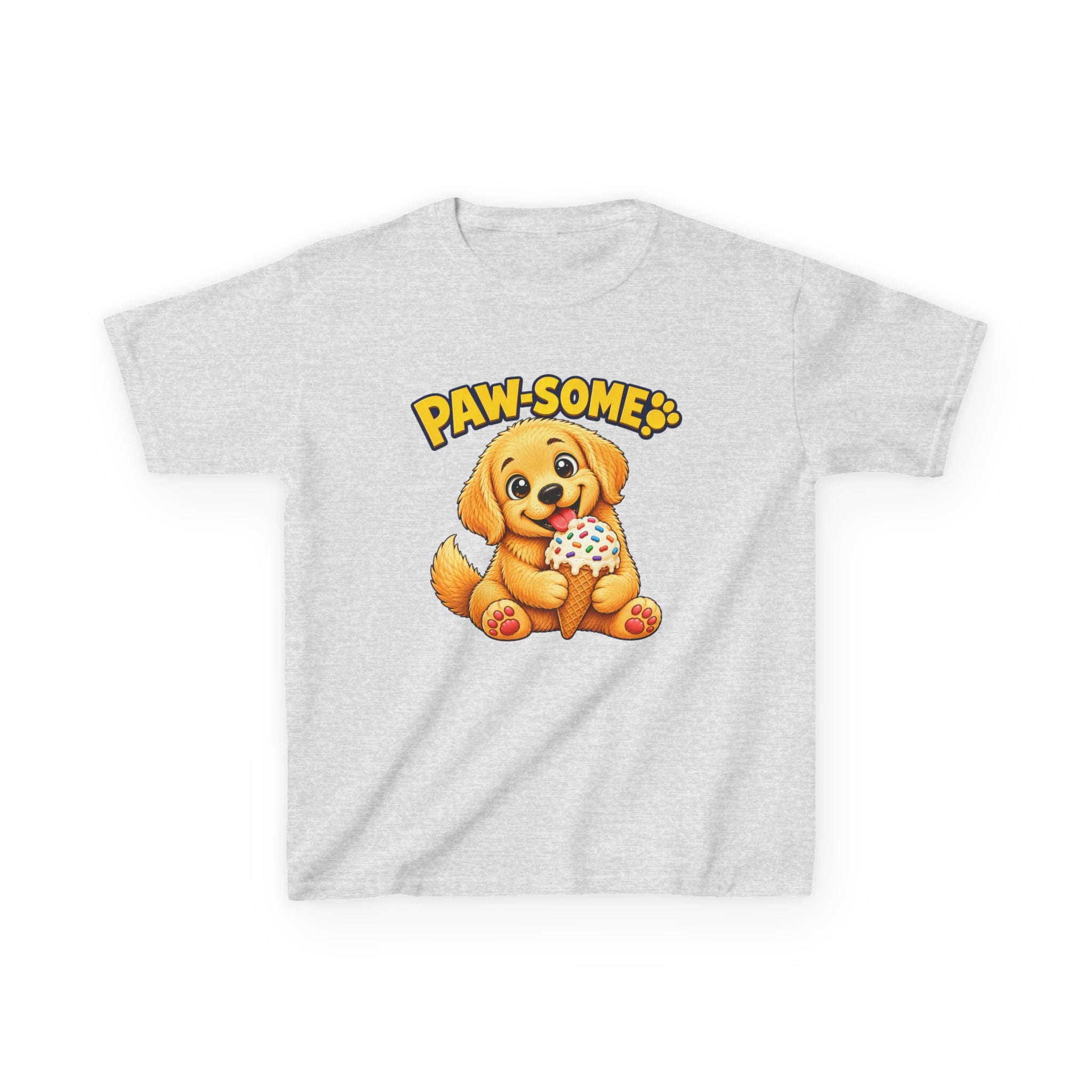 Kids Tee — "Paw-some" Puppy Graphic