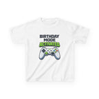 Kids Birthday Gamer T-Shirt – Birthday Mode Graphic Tee