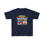 Kids Tee — "Brave Little Brave Hero" Firetruck T-Shirt Graphic