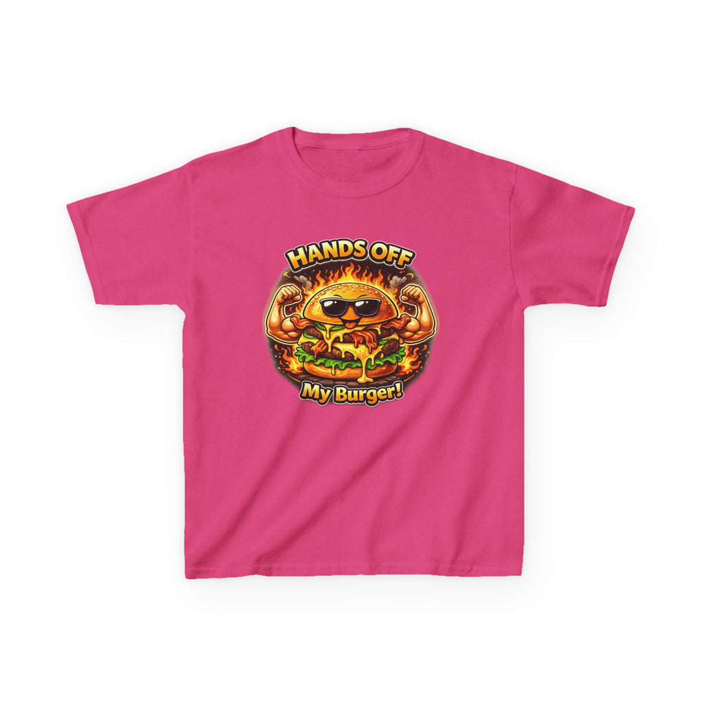 Kids T-Shirt — "Hands Off My Burger!" Funny Burger Graphic Tee