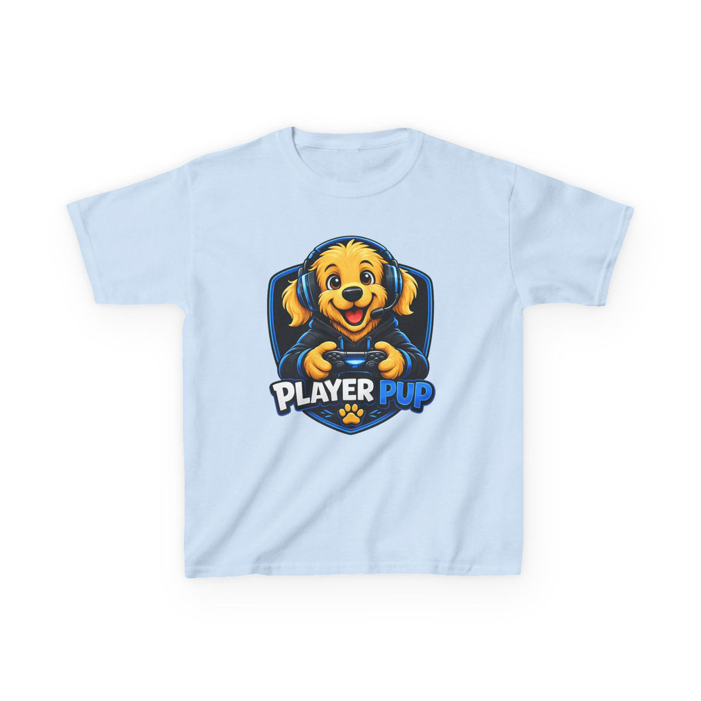Player Pup Kids T‑Shirt — Cute Gaming Dog Tee for Children
