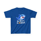 Kids Shark T-Shirt — 'Be Brave. Be Kind.' Cute Shark Graphic Tee