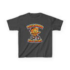 Kids BMX T-Shirt — 'Pizza Power' Cute Pizza Character Riding Bike Graphic Tee
