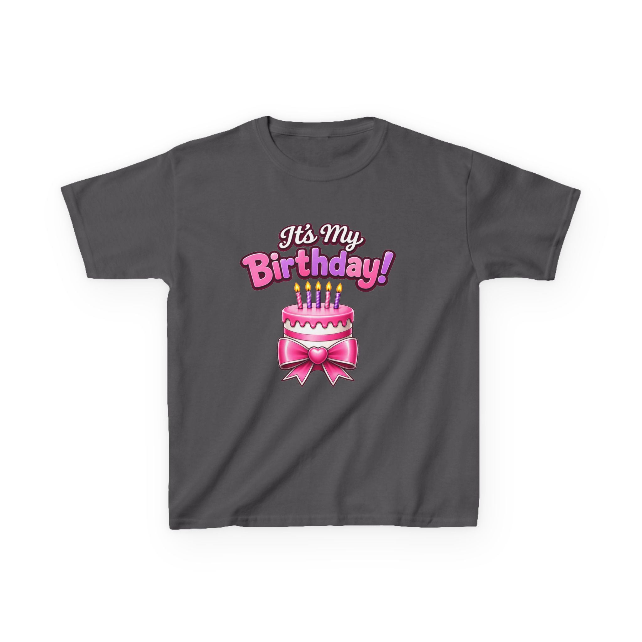 Kidxtr™ Kids Birthday Girl T-Shirt — 'It's My Birthday!' Celebration Graphic Tee