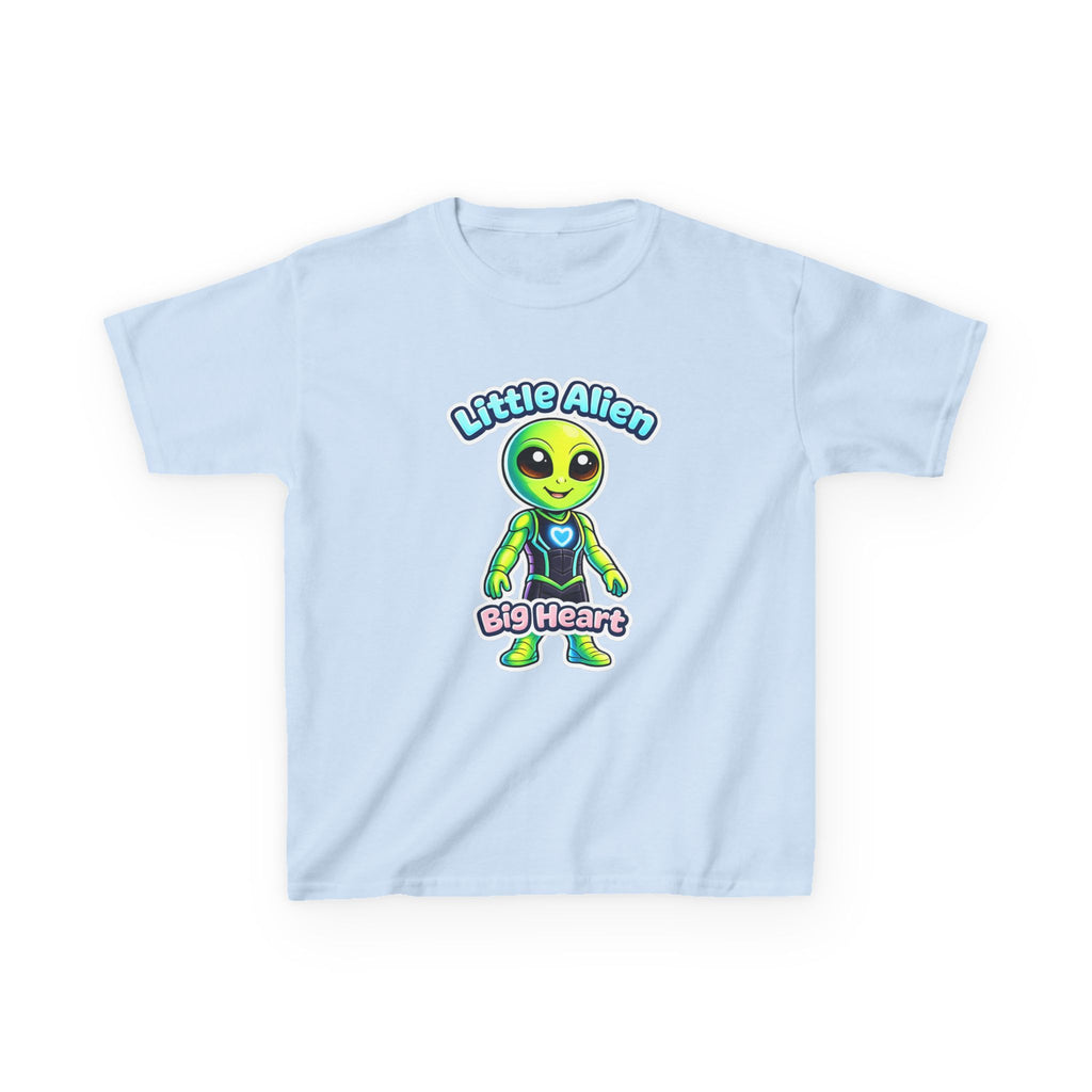 Kids Alien T-Shirt — 'Little Alien, Big Heart' Cute Space Graphic Tee