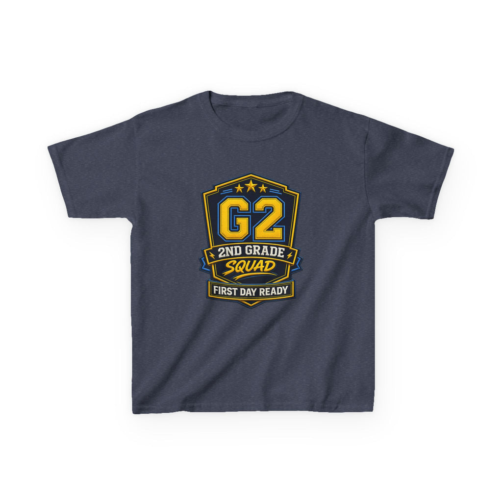 Kids 2nd Grade T-Shirt — 'G2 First Day Ready' Back-to-School Graphic Tee