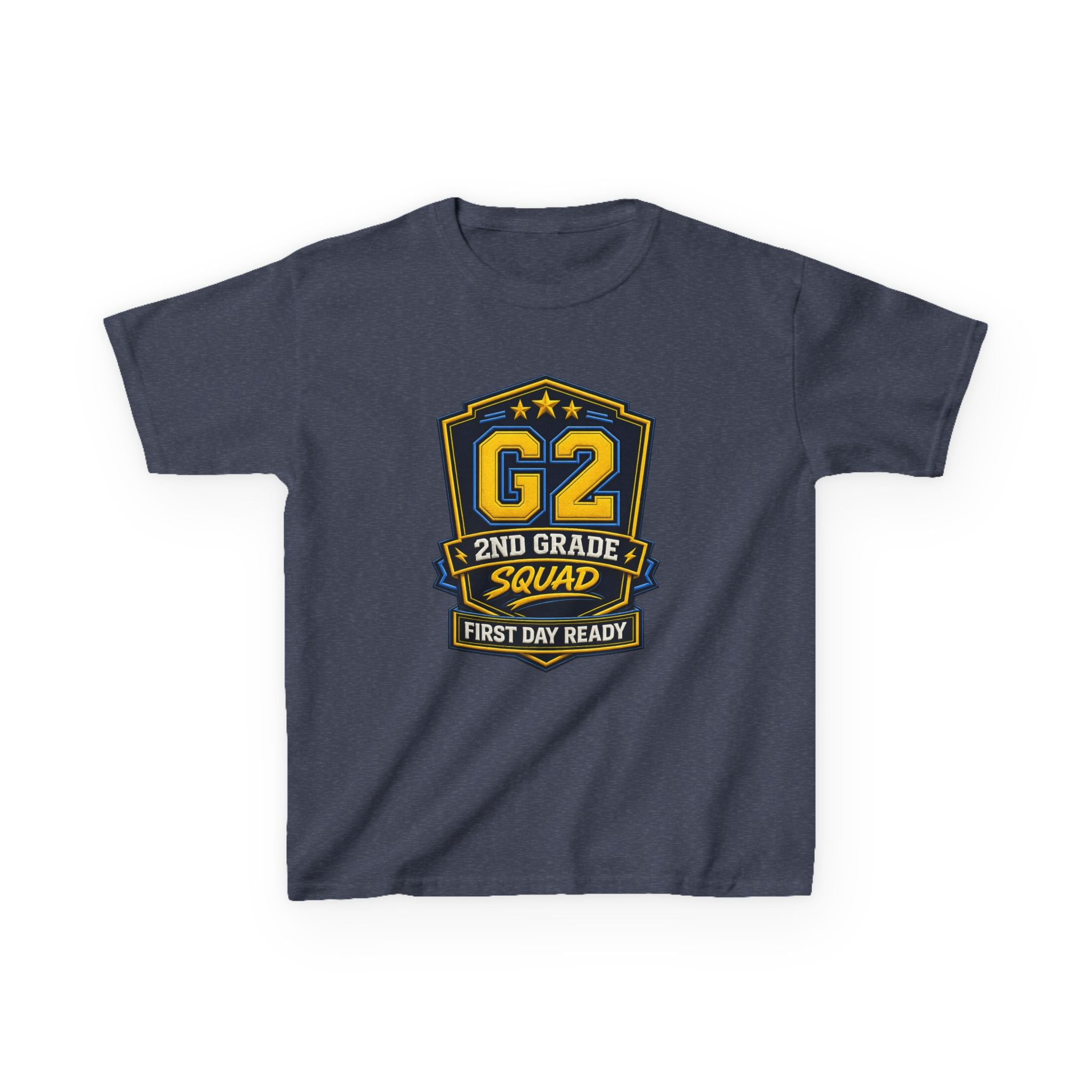 Kids 2nd Grade T-Shirt — 'G2 First Day Ready' Back-to-School Graphic Tee