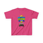 Kids Birthday T-Shirt — 'Birthday Champ' Level 7 Unlocked Gamer Graphic Tee