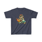 Kids Raccoon T-Shirt – Scooter Rider Graphic Tee