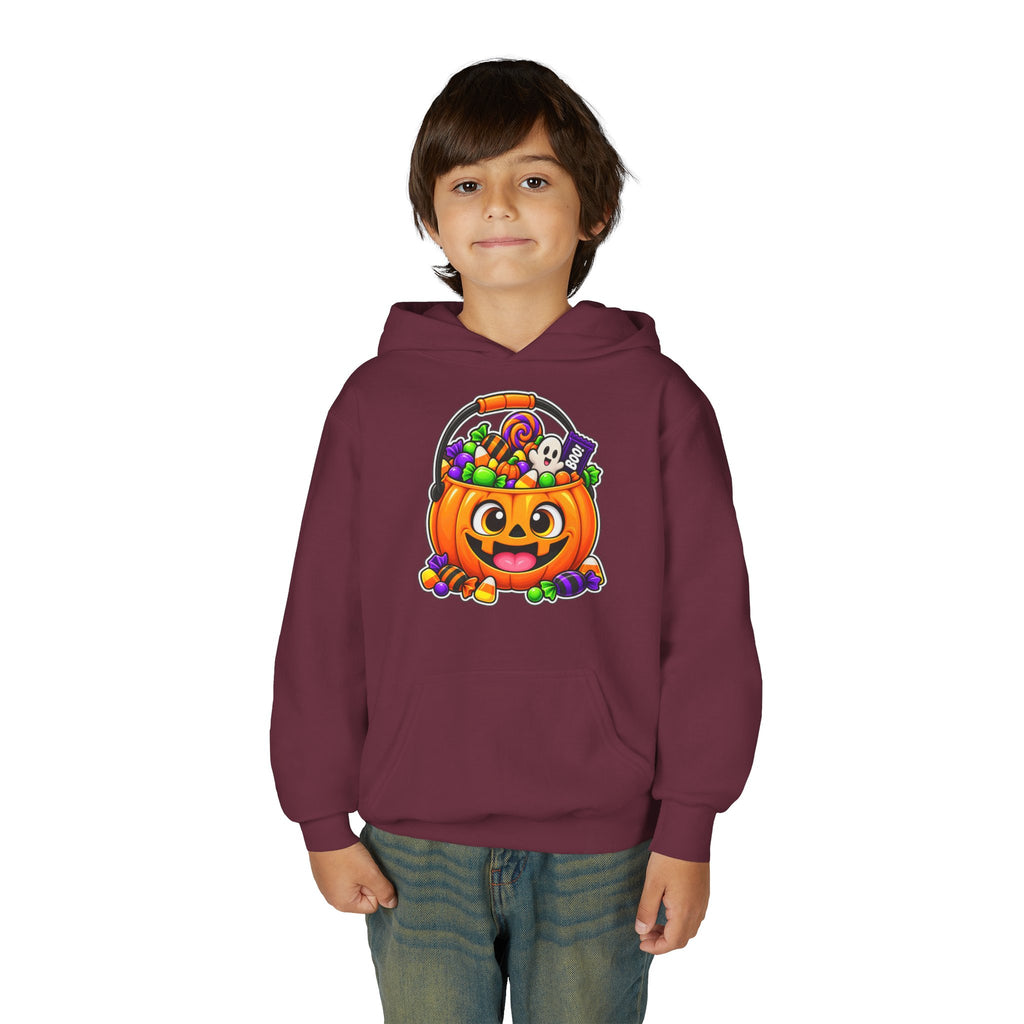 Kidxtr™ Kids Pumpkin Hoodie — 'Spooky Season' Halloween Graphic Hooded Sweatshirt