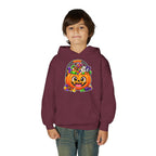 Kidxtr™ Kids Pumpkin Hoodie — 'Spooky Season' Halloween Graphic Hooded Sweatshirt