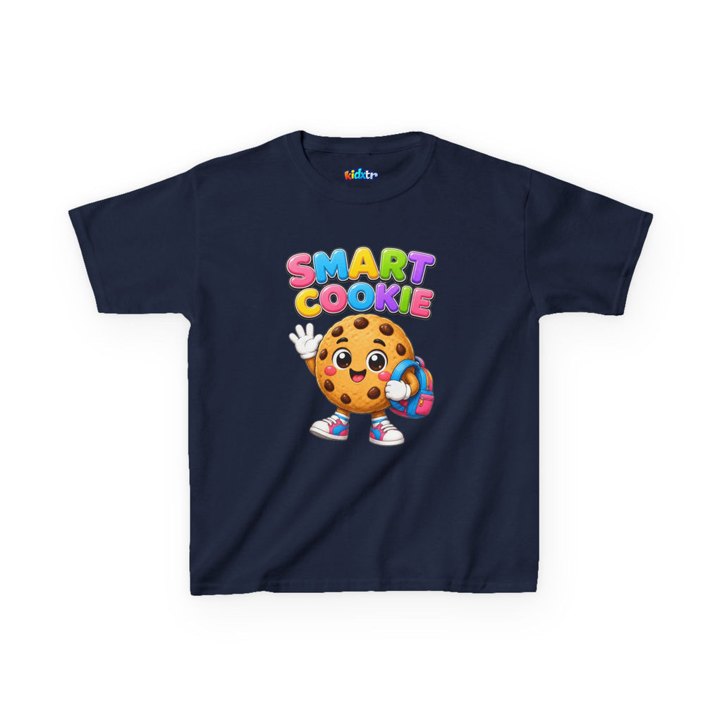 Kidxtr™ Kids Smart Cookie T-Shirt — 'Smart Cookie' Cute Chocolate Chip Cookie Graphic Tee