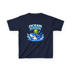 Kids Shark T-Shirt — 'Ocean Rider' Shark & Alien Surf Graphic Tee