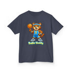 Kidxtr™ Kids Basketball T-Shirt — 'Ballin' Buddy' Cute Bear Basketball Graphic Tee
