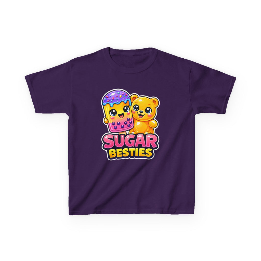 Kids Candy T-Shirt — 'Sugar Besties' Cute Bear & Popsicle Graphic Tee
