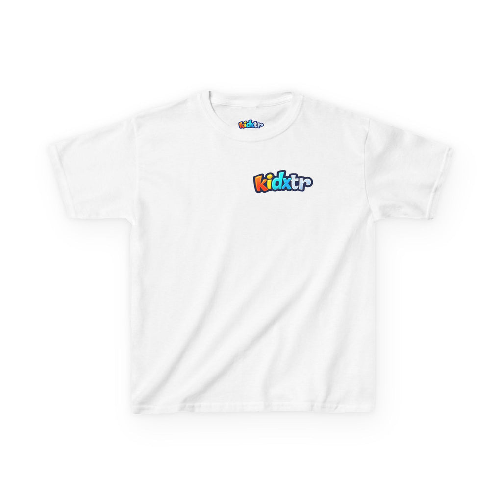 Kidxtr™ Kids Logo T-Shirt — 'Born Bold' Rainbow Wordmark Graphic Tee