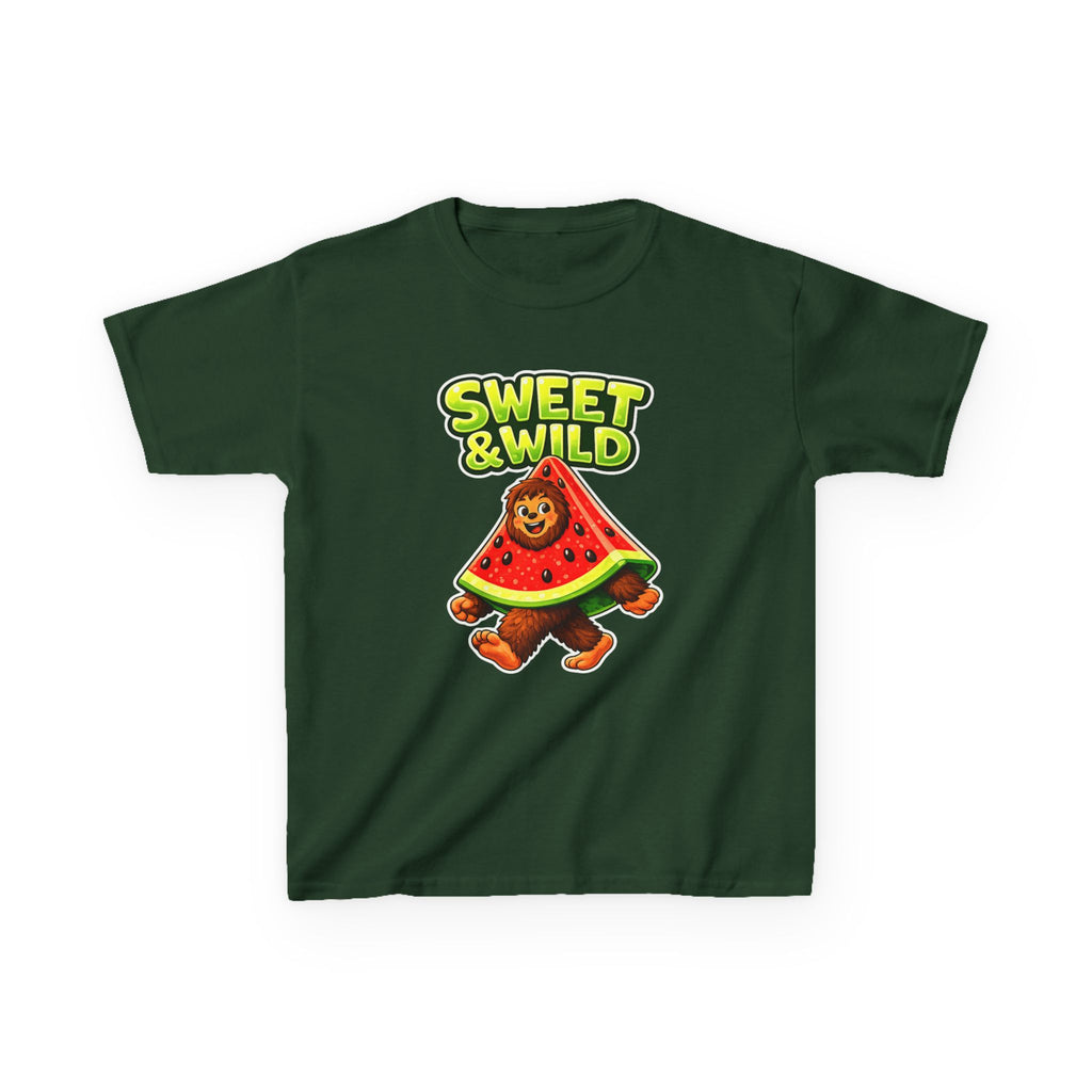 Kids Watermelon T-Shirt — 'Sweet & Wild' Fun Fruit Graphic Tee
