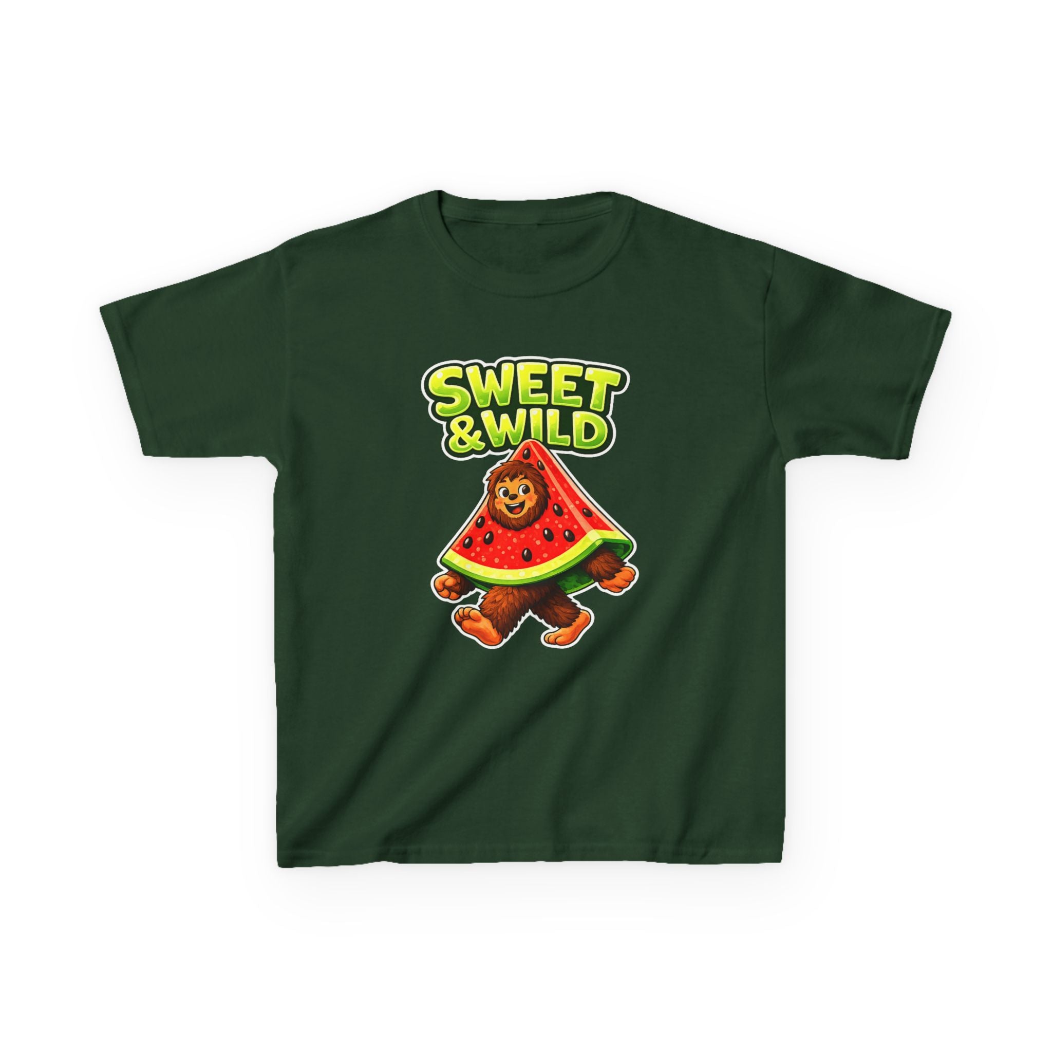 Kids Watermelon T-Shirt — 'Sweet & Wild' Fun Fruit Graphic Tee