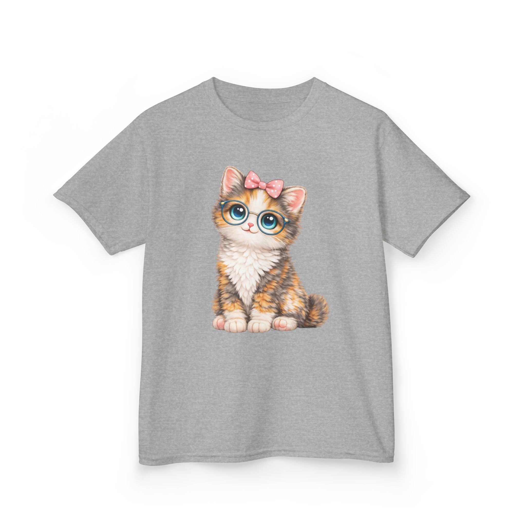 Kids Cat T-Shirt – Big-Eyed Kitten Graphic Tee