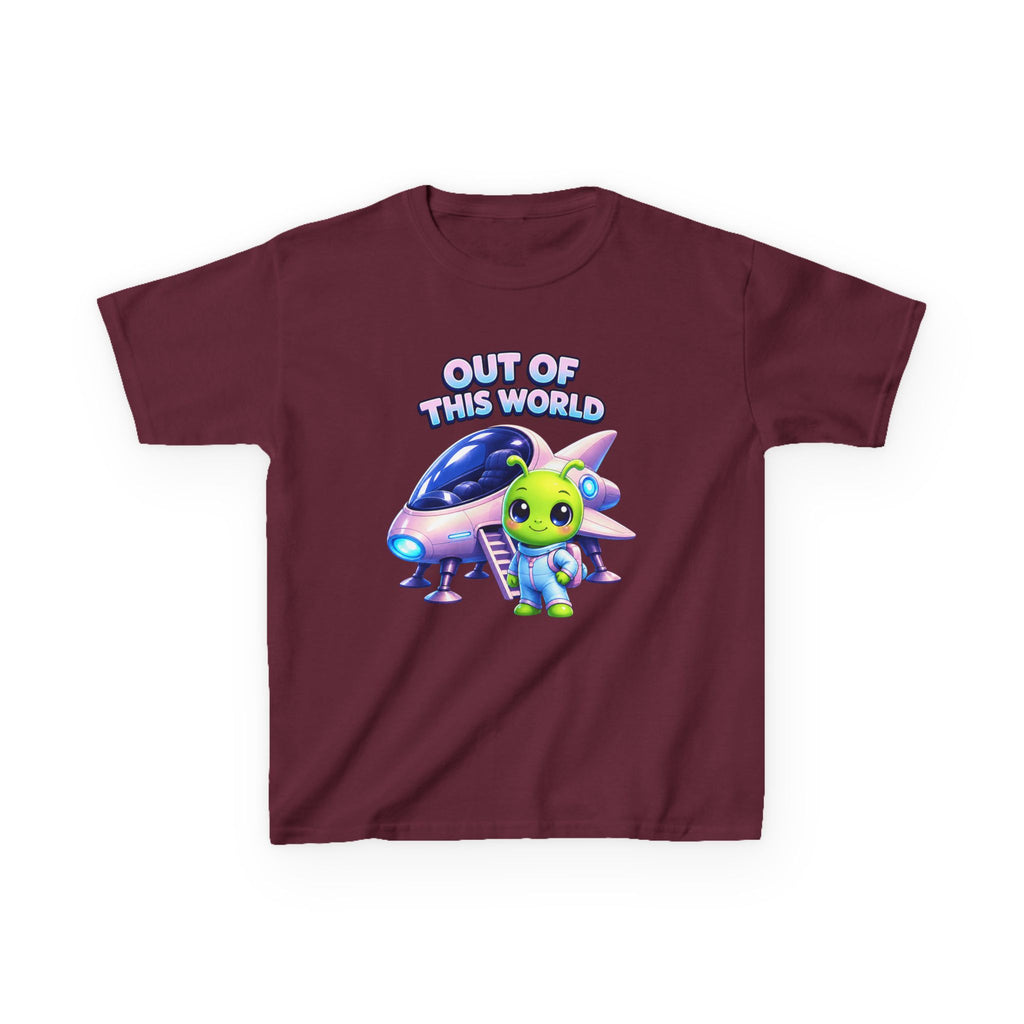 Kids T-Shirt - "Out of This World" Alien Spaceship Graphic Tee