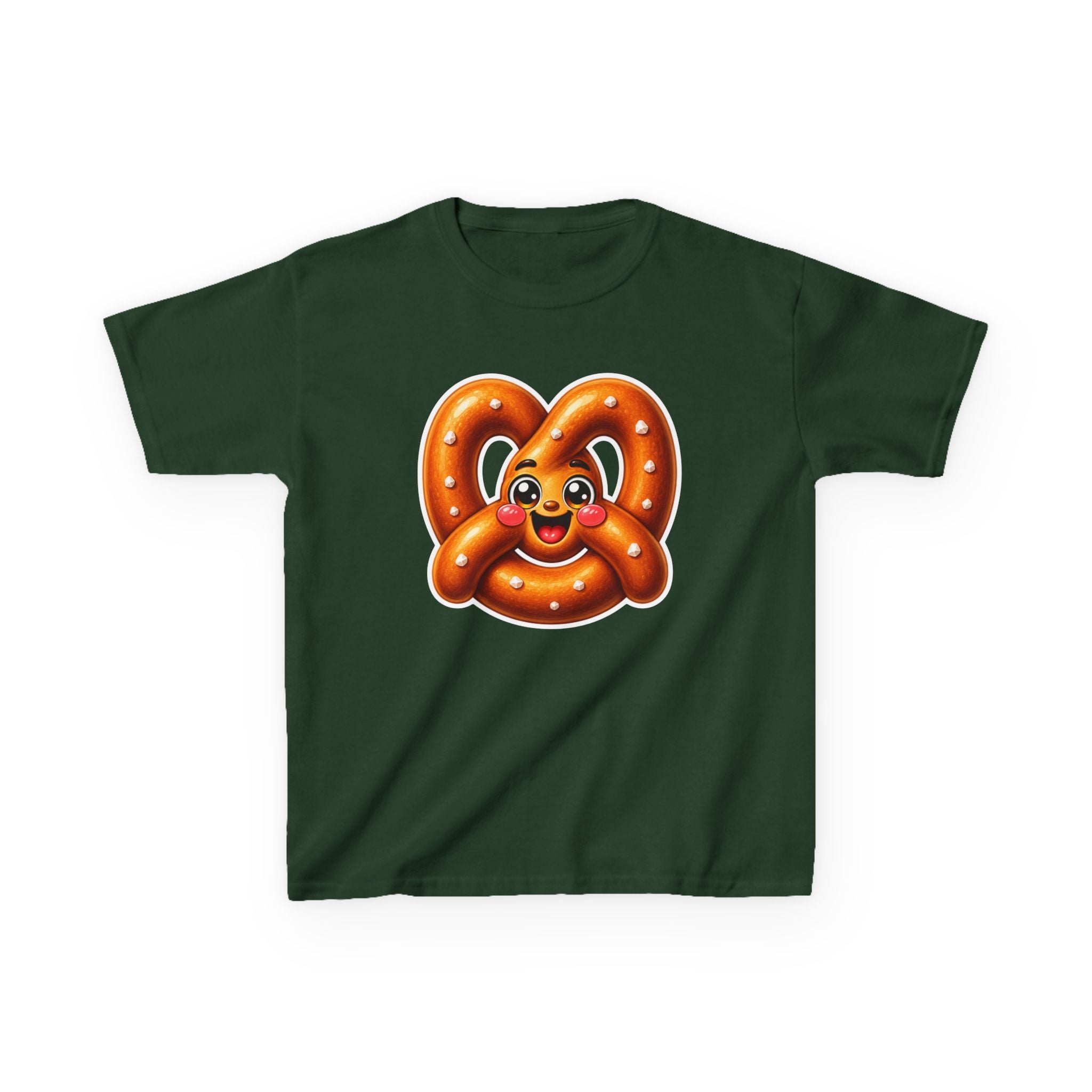 Kids Pretzel T-Shirt — 'Twisted & Tasty' Cute Smiling Snack Graphic Tee