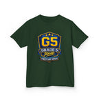 Kids Grade 5 T-Shirt — 'G5 Squad' First Day Ready Back-to-School Graphic Tee