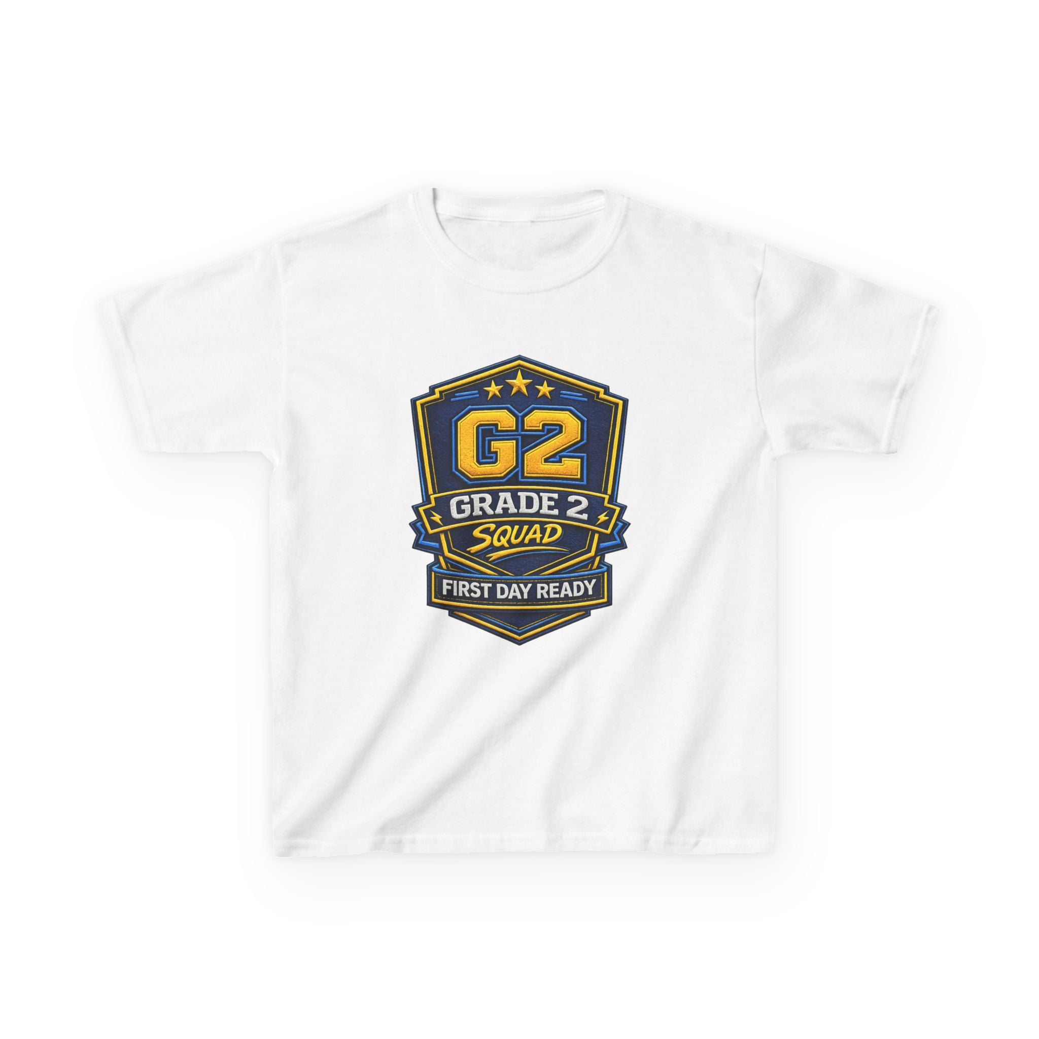 Grade 2 Squad Kids T‑Shirt — "G2 Grade 2 Squad: First Day Ready" Back‑to‑School Tee