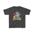Kidxtr™ Kids Space T-Shirt — 'Small Paws, Sky High' Rocket Dog Graphic Tee