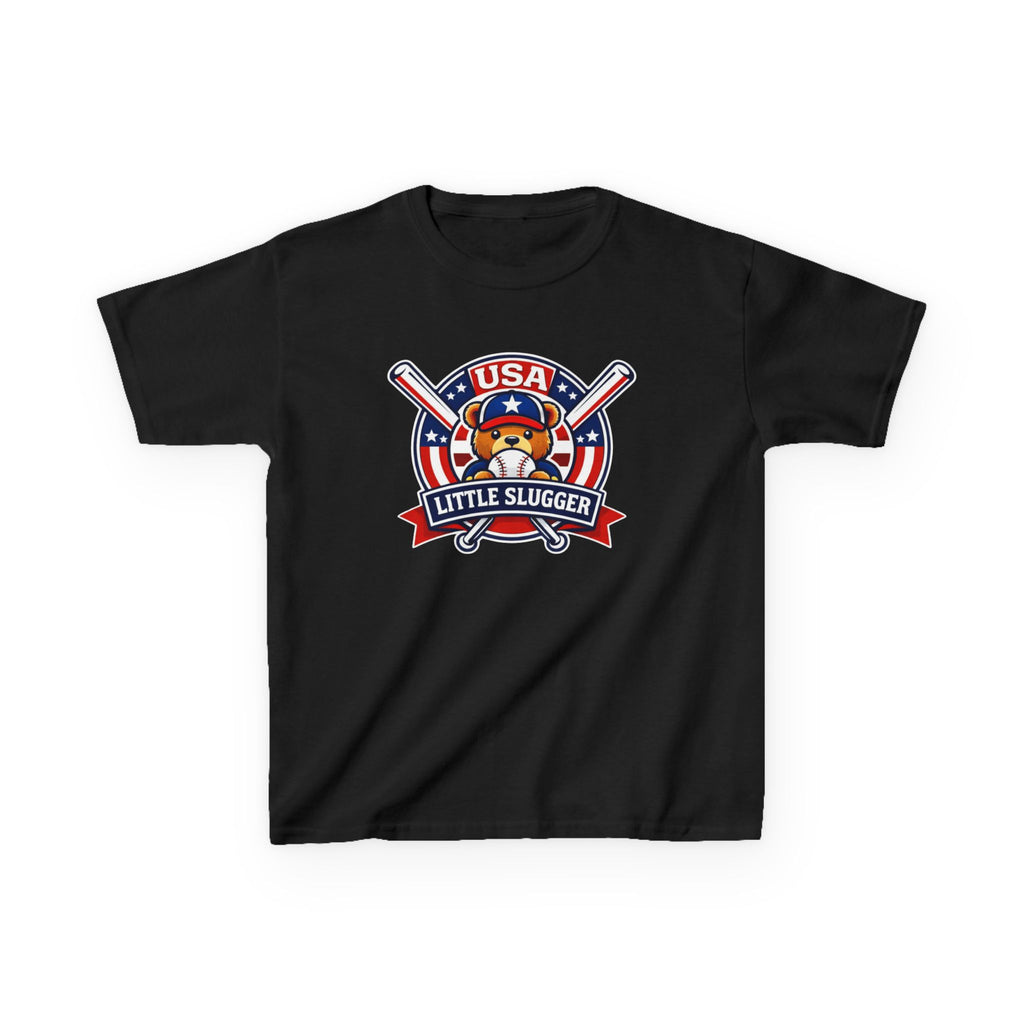 Kids Baseball T-Shirt — 'Little Slugger' USA Baseball Graphic Tee