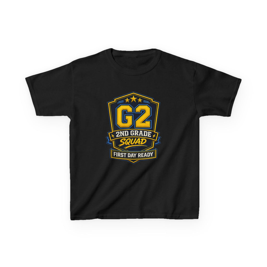 Kids 2nd Grade T-Shirt — 'G2 First Day Ready' Back-to-School Graphic Tee