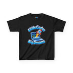 Kidxtr™ Kids Coder T-Shirt — 'Little Coder, Big Dreams' Tech Graphic Tee