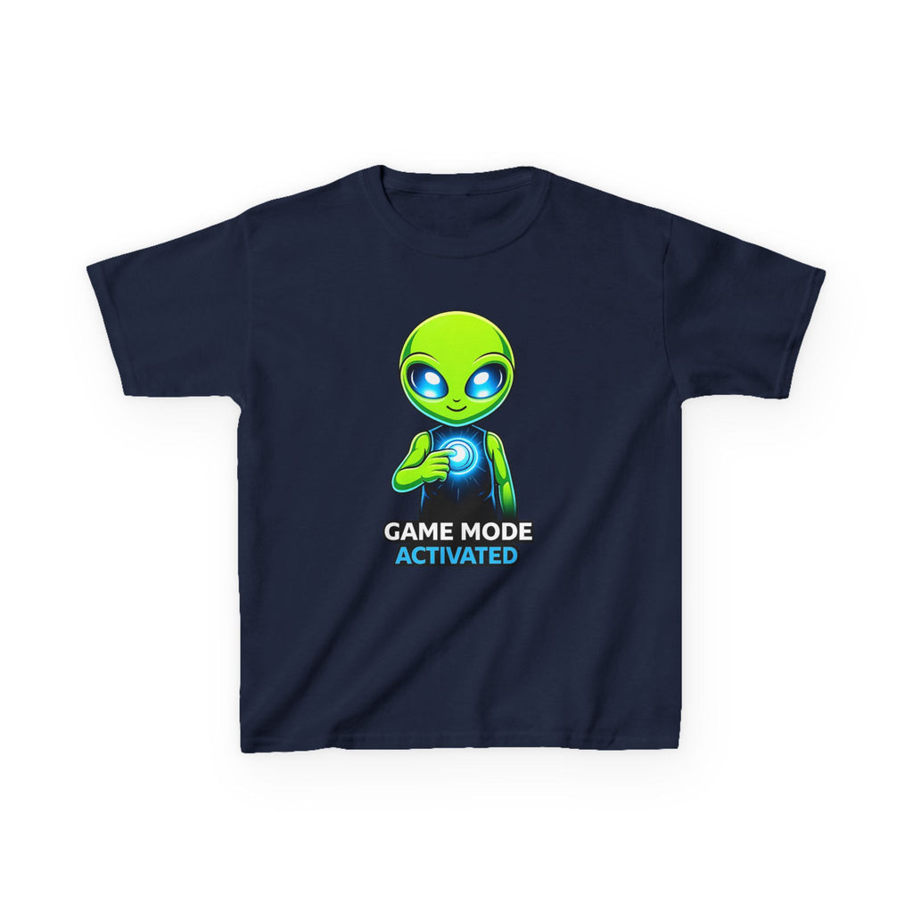 Kids Alien T-Shirt — 'Game Mode Activated' Gamer Graphic Tee