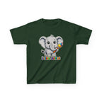Kids Elephant T-Shirt — 'Little Artist' Art & Painting Cute Elephant Graphic Tee