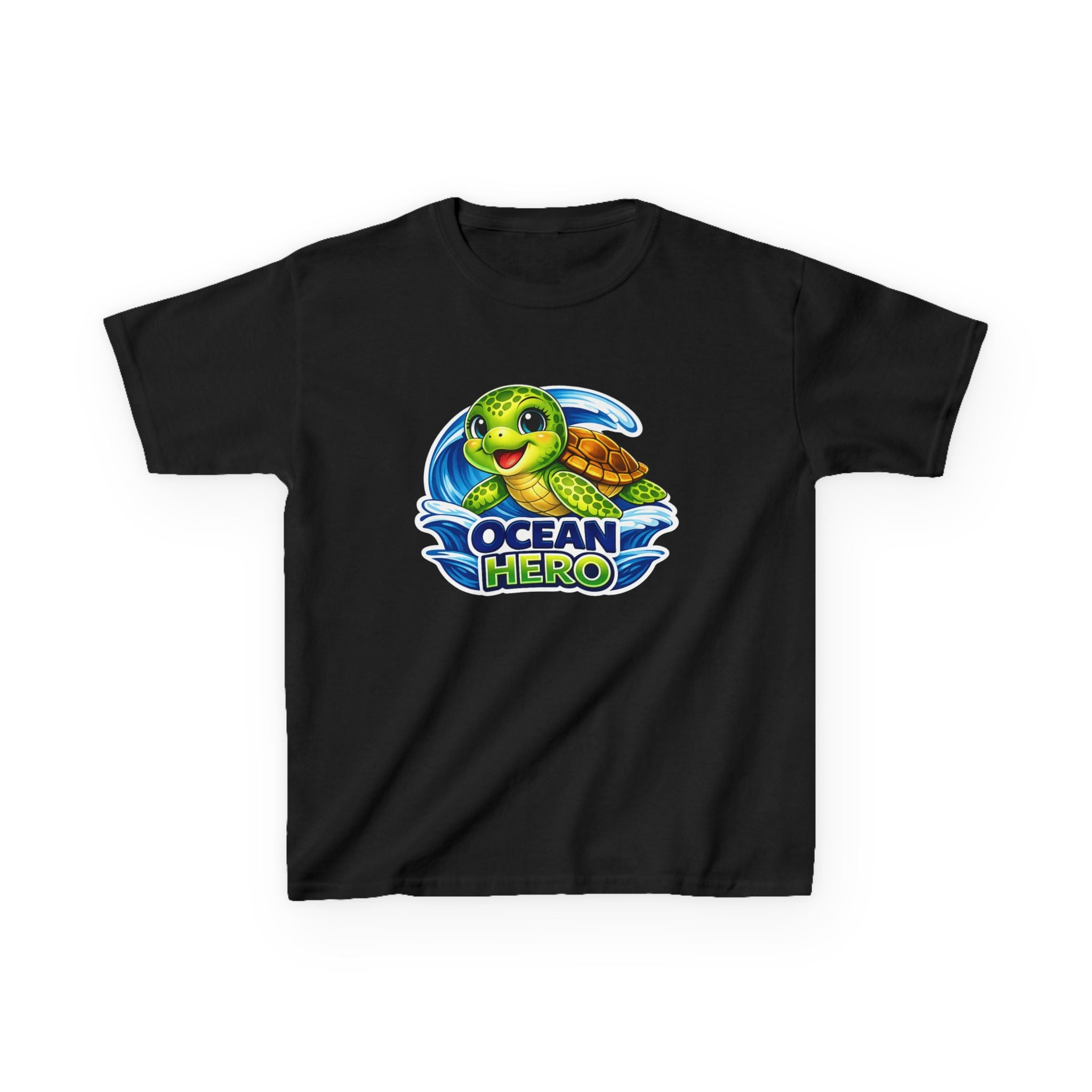 Kids Sea Turtle T-Shirt — 'Ocean Hero' Cute Sea Turtle Graphic Tee