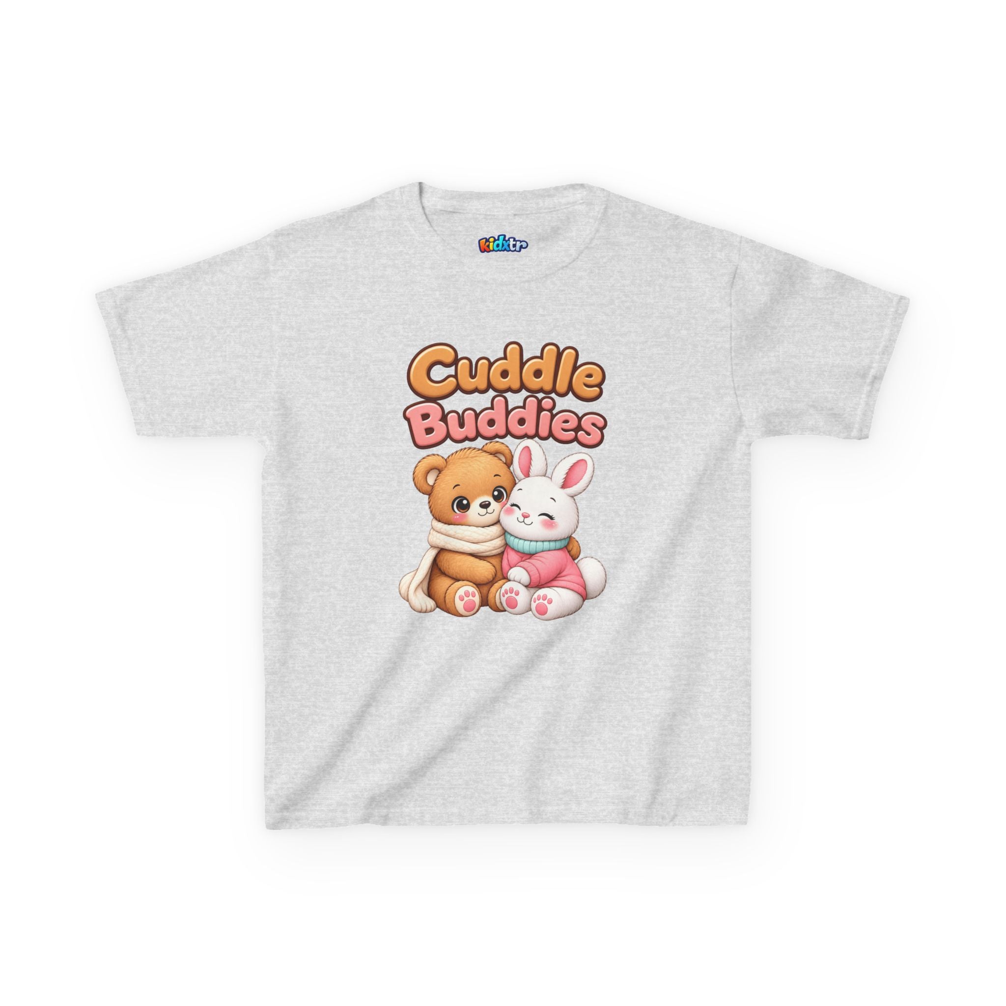 Kidxtr™ Kids Bear & Bunny T-Shirt — 'Cuddle Buddies' Cute Animal Graphic Tee