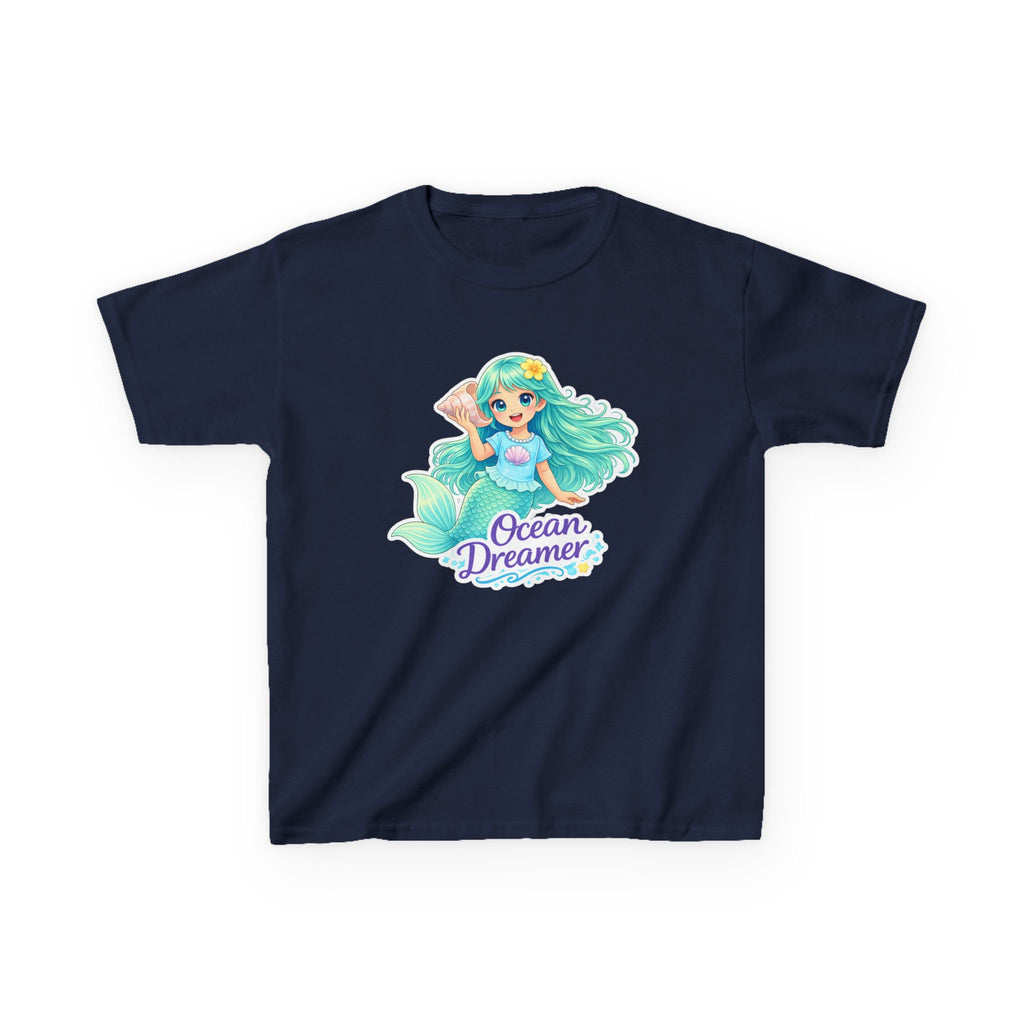Kids Mermaid T-Shirt — 'Ocean Dreamer' Mermaid Fantasy Graphic Tee