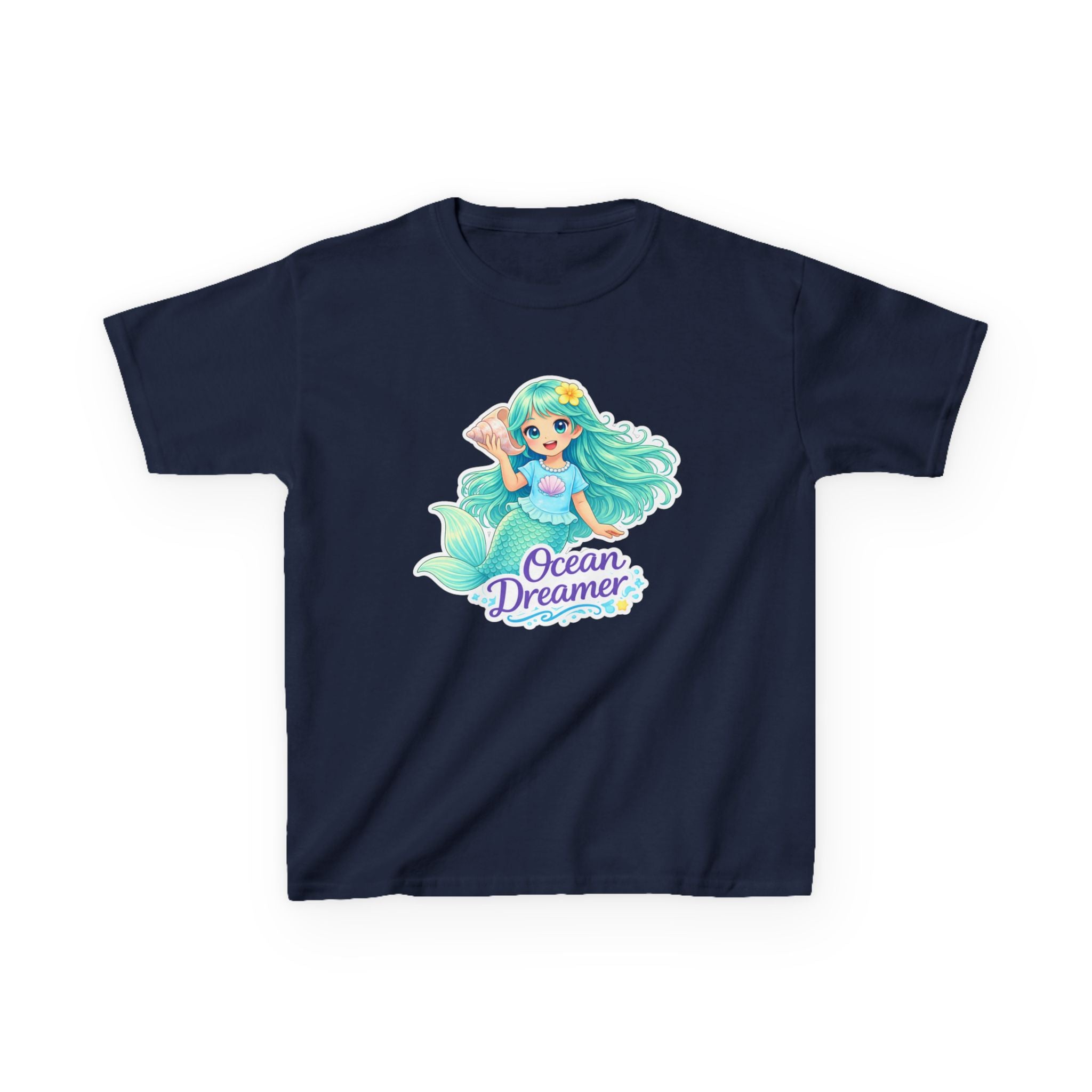 Kids Mermaid T-Shirt — 'Ocean Dreamer' Mermaid Fantasy Graphic Tee