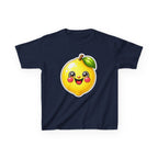 Kids Lemon T-Shirt — 'Stay Zesty' Cute Smiling Lemon Fruit Graphic Tee