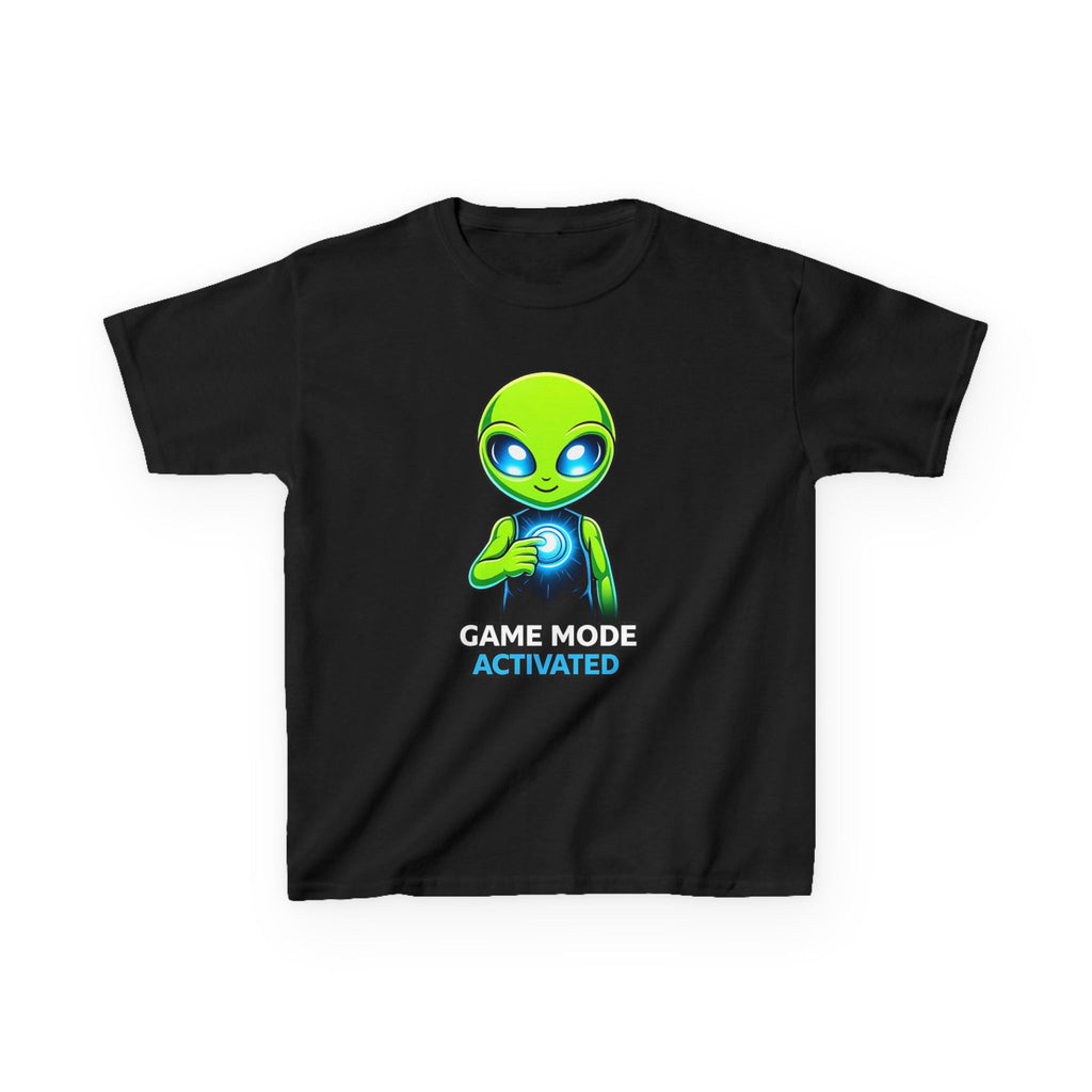 Kids Alien T-Shirt — 'Game Mode Activated' Gamer Graphic Tee