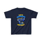 Kids Birthday T-Shirt — 'Let's Celebrate It's My Birthday!' Cartoon Party Graphic Tee