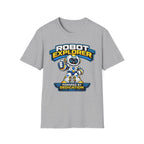 Copy of Robot Explorer T-Shirt — Cute Cartoon Robot Graphic Tee ("Powered by Dedication")